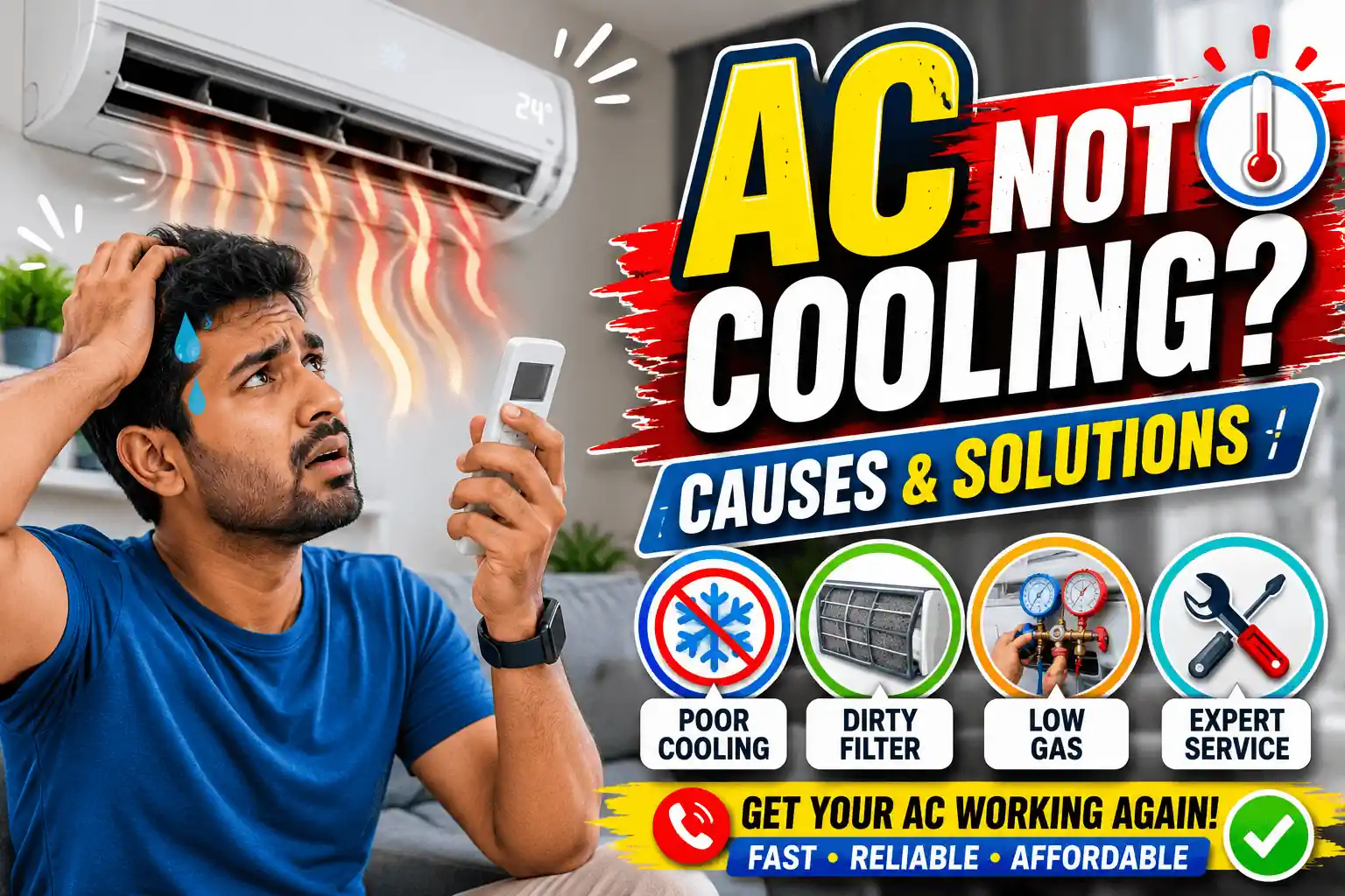 AC Not Cooling in Kolkata? 7 Reasons Why and What to Do