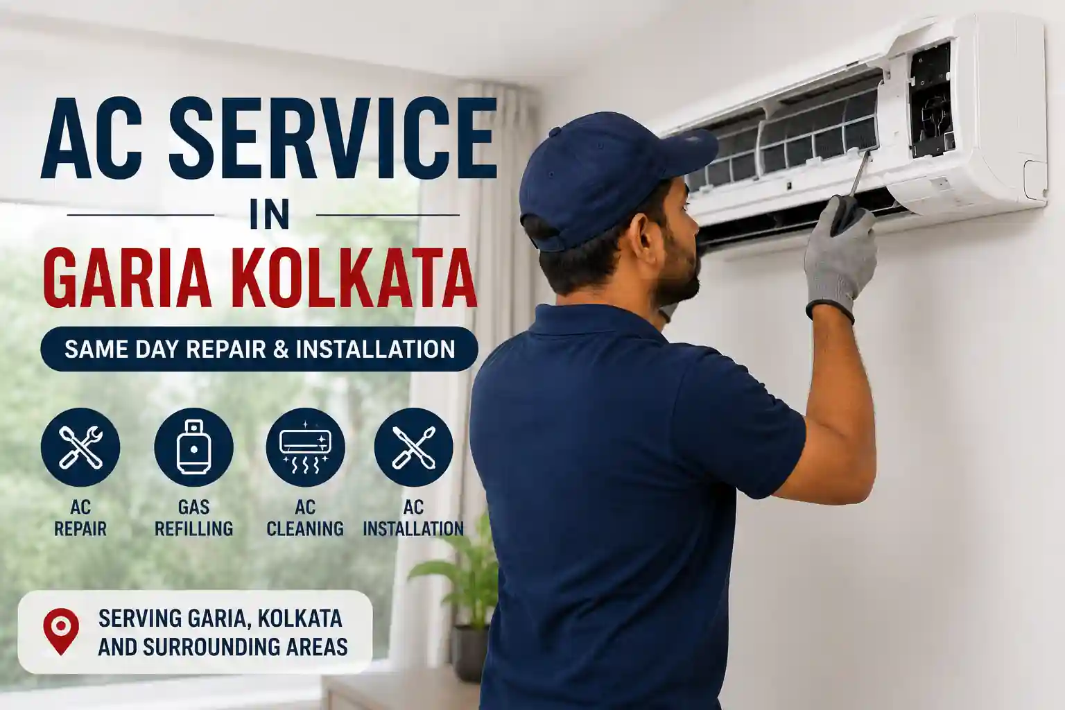 AC Service in Garia Kolkata — Same Day Repair & Installation