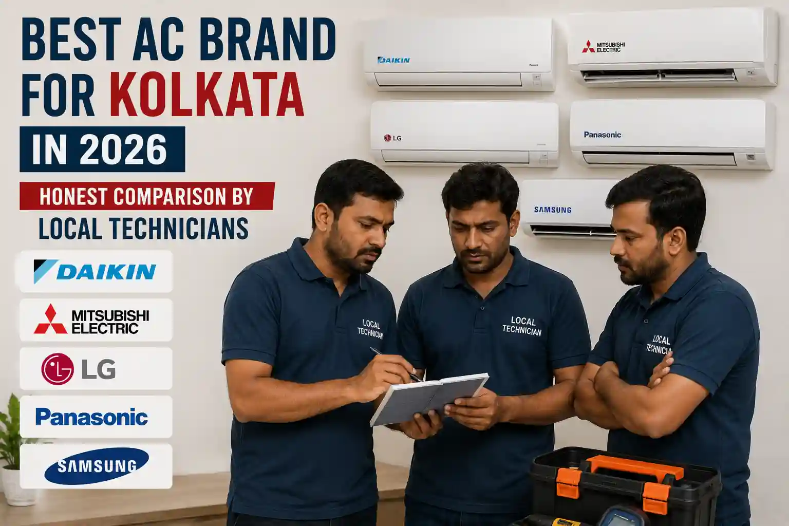 Best AC Brand for Kolkata in 2026 — Honest Comparison by Local Technicians
