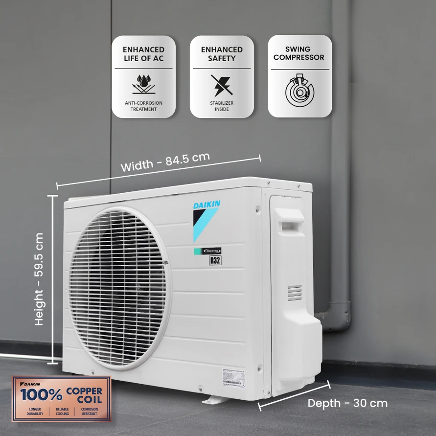 Daikin 2.0 Ton 3Star Inverter 2026 Model FTKL71XV16   view 3