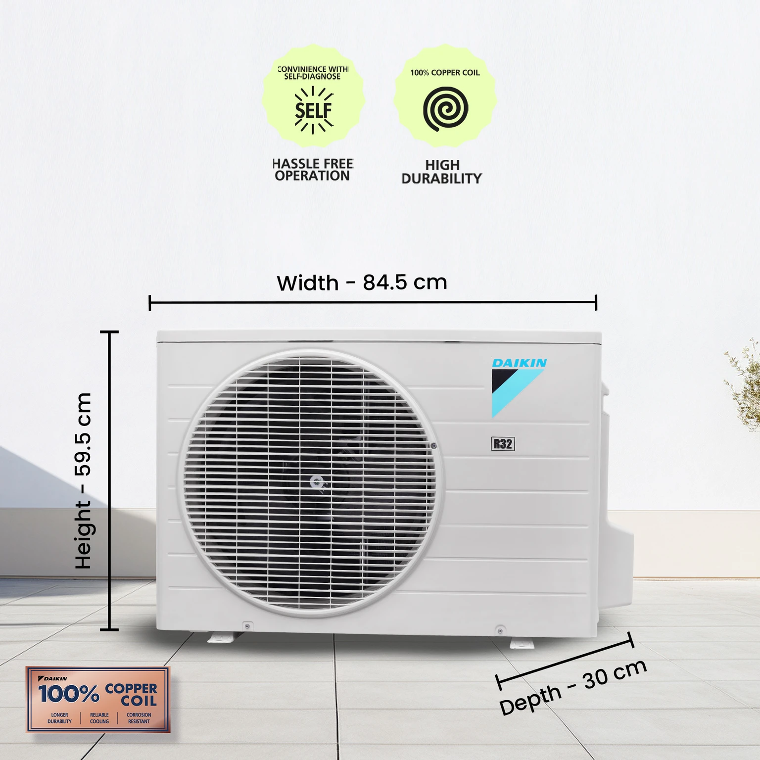 DAIKIN 2025 Model fixed speed (FTL35UV16W1/GTL35UV16W1) 3 Star view 6