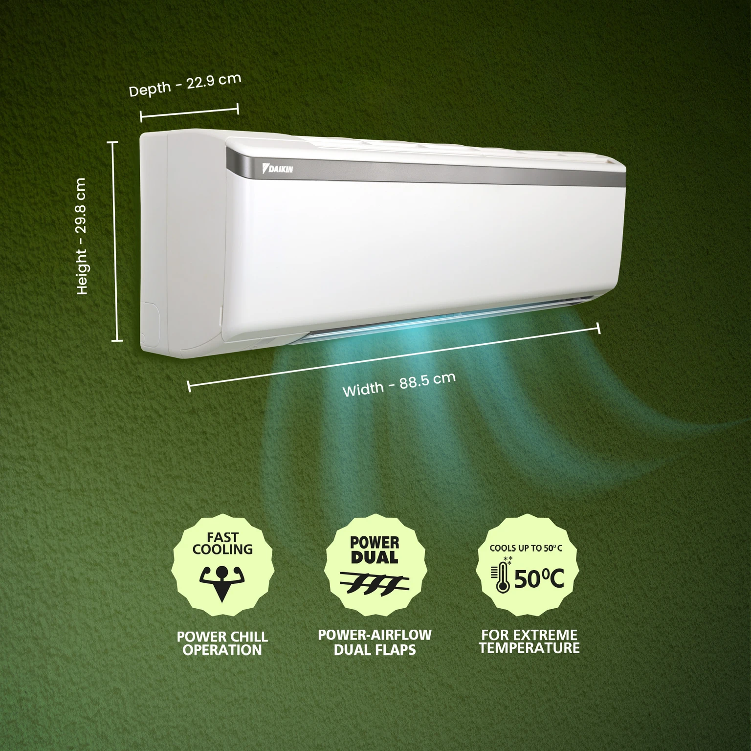 DAIKIN 2025 Model fixed speed (FTL35UV16W1/GTL35UV16W1) 3 Star view 3