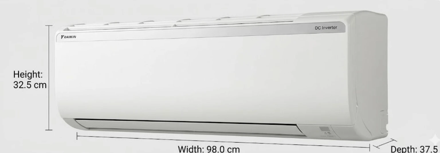 Daikin Model 2026 FTQ50XV16 1.5 Ton 2 Star fixed-speed (Non-inverter) Split air conditioner view 5