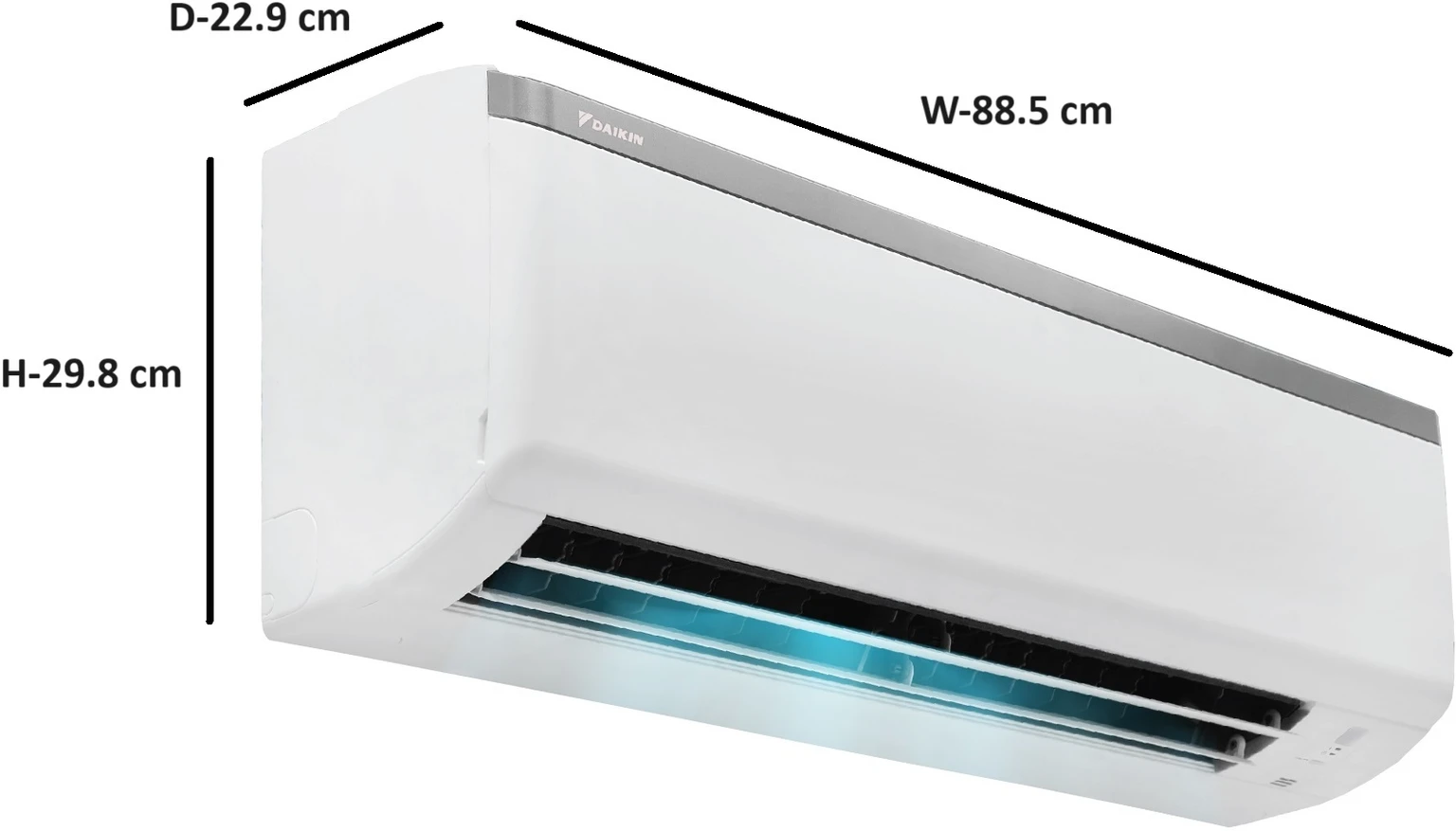 Daikin Model 2025 FTL30UV16V1  0.8 Ton 3 Star Split Fixed Speed AC 