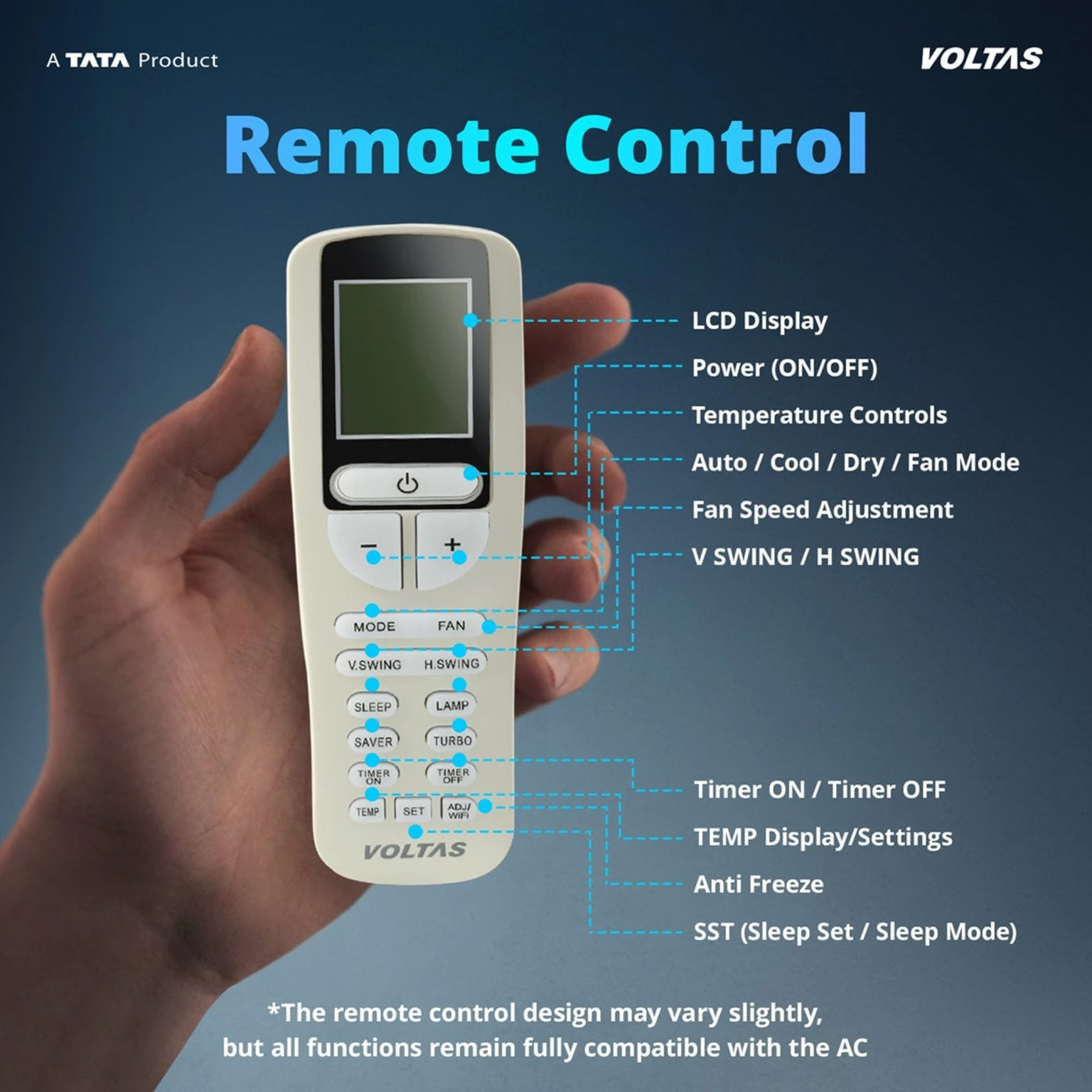 Voltas 185 INV Vectra 2026 Model view 7