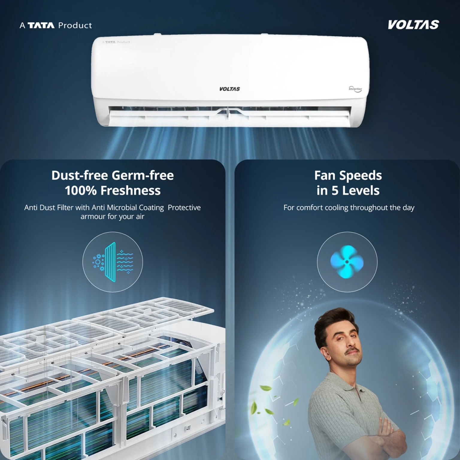 Voltas 185 INV Vectra 2026 Model view 5