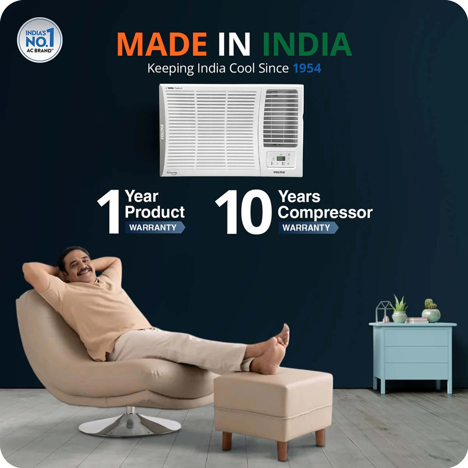 Voltas 2026 Model 1.5 Ton 5 Star Window Inverter AC (185INV ELITE, White) view 7