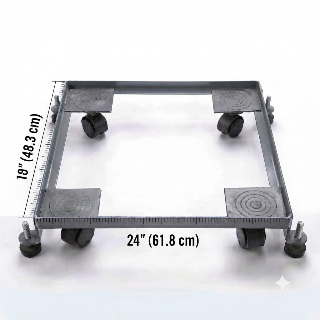 Heavy-Duty Washing Machine Trolley With Anti-Vibration Stoppers | 19"/24" Inch